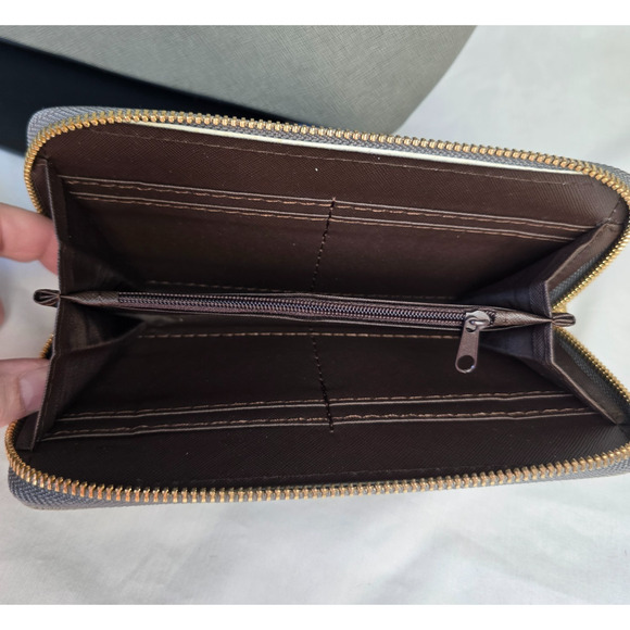 Elim & Paul Shoulder Bag with Matching Wallet Gray NWOT - Picture 9 of 16